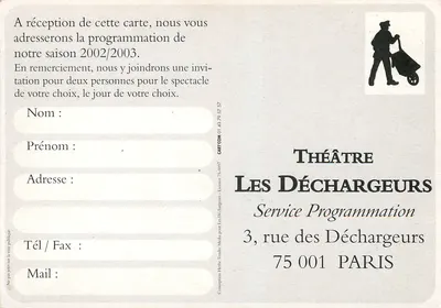 Saison 2002/2003 — FIP A NOUS PARIS! — nova MAGAZINE — Rückseite
