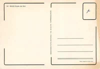 Mijas — Souvenir de Mijas — Éditions Torremolinos — Rewers