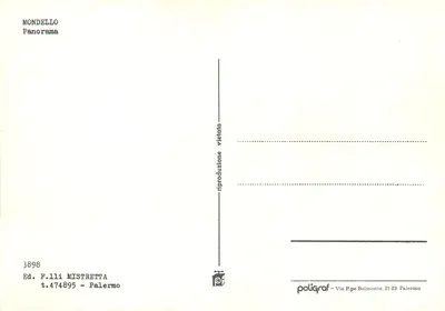 Monello — Panorama — Wyd. F.lli Mistretta n°3898 — Rewers