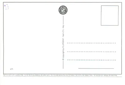Watykan i zabytki Rzymu — Saluti da Roma — Plurigraf Terni n°475 — Rewers