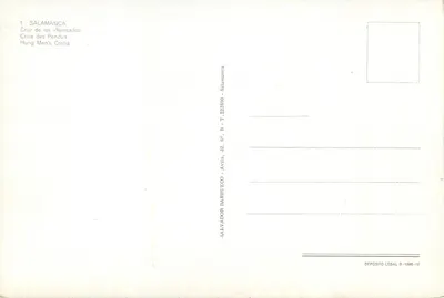 Salamanca — Cruz de los Ahorcados — Salvador Barrueco — Verso