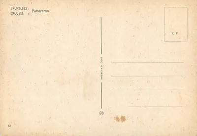 Bruxelles: Panorama — Stampa in Belgio, n. 65 — Verso