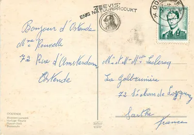 Relógio Florido — Oostende — Kräuger 933/97 — Verso