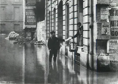 Paris 1900 — As inundações de 1910 : a rota do carteiro — Éditions CHANTAL, Paris