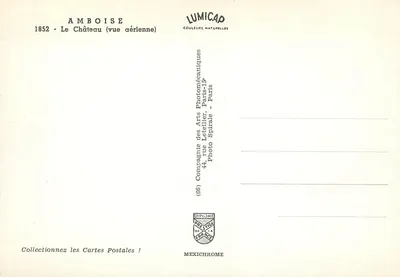 Amboise — Zamek (widok z powietrza) — Lumicap — Rewers