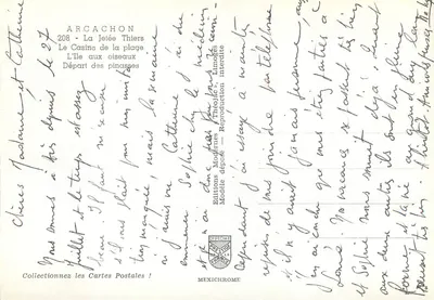 Arcachon — Souvenir d'Arcachon — Éditions Iris — Rewers