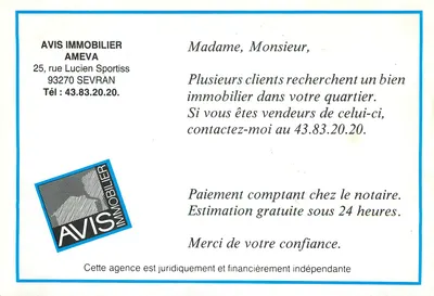 A Natação de Freinville-Sévrain — Sèvran (S.-et-O.) — editor não identificado, n°7 — Verso