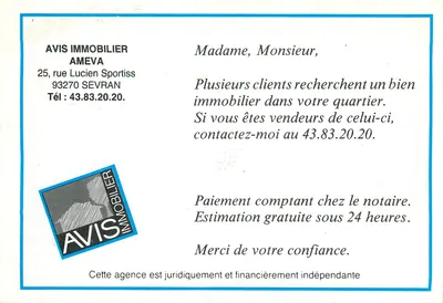 Freinville-Sévran — A Natação — editor desconhecido, n°7 — Verso