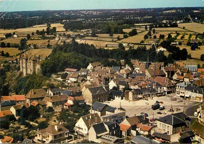 Boussac (Creuse) — Vista geral aérea — Cliché J.C. Meauxsoone