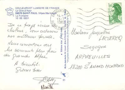 Fontaine — Saint-Paul (Alpes-Maritimes) — Wydawnictwo S.P.A.D.E.M. — Rewers