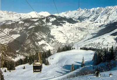 La Clusaz — vista aérea do teleférico — editor 74220 V 171B