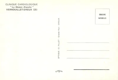 Clínica Cardiológica "La Maison Blanche" — Vernouillet-Dreux (28) — Éditeur Eurolux — Verso