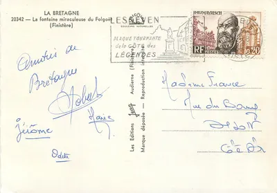 A fonte milagrosa de Folgoët — Finistère — Les Éditions Jean — Verso