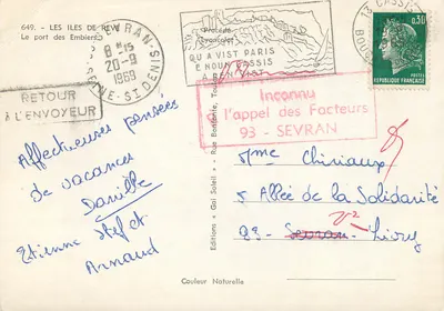 Port w Embiers — Wyspy Ré — Wydawnictwo Couleur Naturelle, nr 649 — Rewers