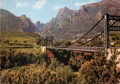 Ponte suspensa de Tarassac — Lamalou-les-Bains — Sociedade das cartas postais APA-POUX - ALBI