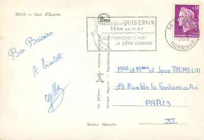 Jeux d'Ecume — Presqu'île de Quiberon — Wydawnictwo Jeany — Rewers