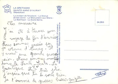 Sainte-Anne-d'Auray — Lugar de peregrinação — Edições Audierne — Verso