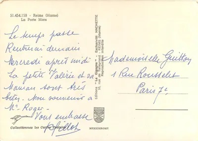 A Porta Mars — Reims (Marne) — Edições Diplôme — Verso