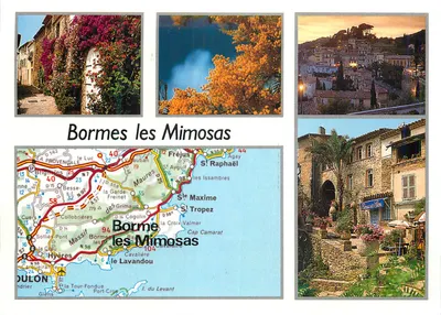 Bormes-les-Mimosas — cartão postal turístico — Éditions S.M.D. CIM