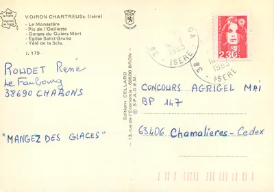 Voiron — przyjazna brama Kraju Chartreuse — Wydawnictwo Cellard — Rewers