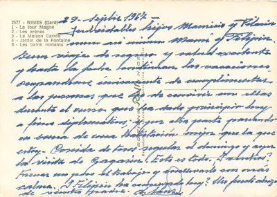 Nîmes — Collège Némès — Wydawca: Editions Interdiction Française — Rewers
