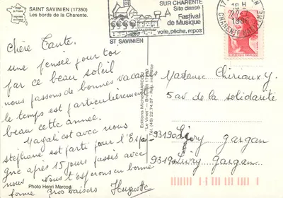 Saint-Savinien (17350) — Brzegi Charenty — Wydawnictwo Michel Marcon — Rewers