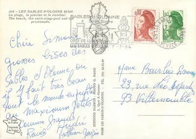 Les Sables-d'Olonne — plaża, basen i promenada — Wydawnictwo Harrys — Rewers