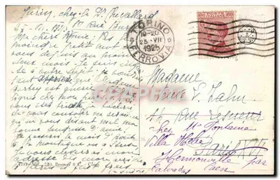 Turim - Castelo Medieval Pátio — editor E.M.L. Brunner & C. - n° 193 — Verso