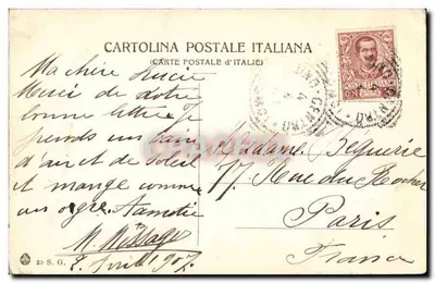 Ilha Bela (Lago Maggiore) - Jardim — Carta Postal Italiana — Verso