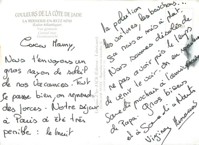 La Bernerie-en-Retz — Costa da Jade — Éditions d'Art Jack — Verso