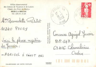 Chalet « Le Pont du Metty » — Departementale kantoor van Centra voor Vrije Tijd en Vakanties — Gérardmer — Achterkant