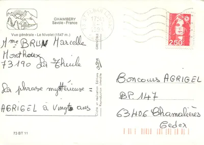 Algemene uitzicht - De Nivolet (1547 m.) — Chambéry, Savoie — Edities Interdite — Achterkant