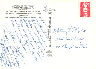 Arles Rzymska — Amfiteatr i Areny — Spółka P. E. C. Marsylia — Rewers