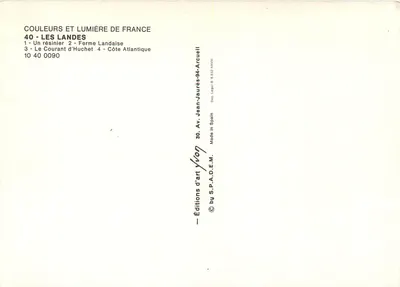 Les Landes — Les Landes — Éditions Yvon — Rewers