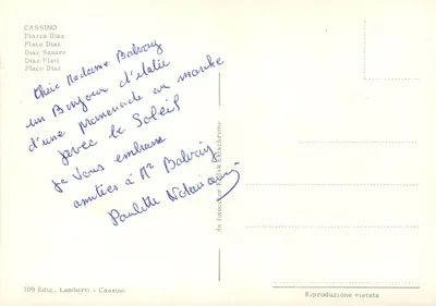 Cassino — Piazza Diaz — Wydawca Lamberti, n°109 — Rewers