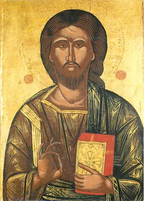 Ícone de Jesus Pantocrator — Mosteiro de Rozhen, século XVIII — Produção Sofia