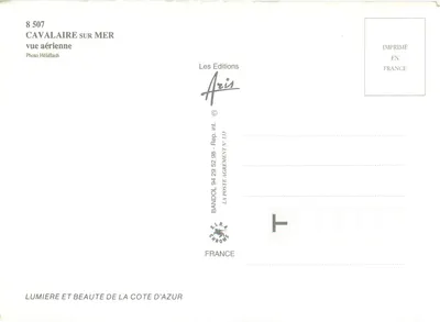 Cavalaire-sur-Mer — widok z powietrza — Les Editions Aris, n°8 507 — Rewers