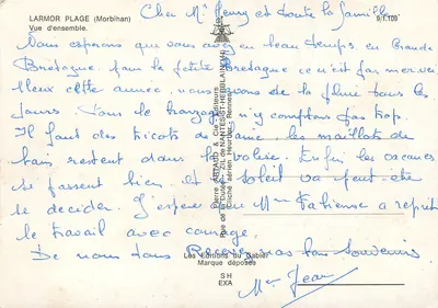 Larmor Plage (Morbihan) — Ogólny widok — Wydawnictwo Nantesst-Herblain — Rewers