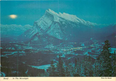 Banff... Sob a Lua — Foto de Malak