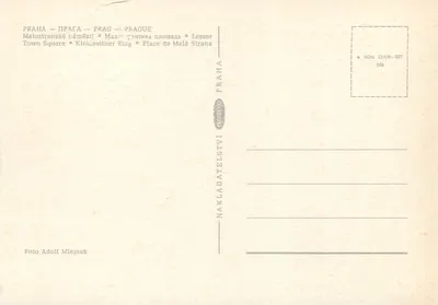 Praga — Malostranské náměstí — NAKLADATELSTVÍ PRAHA 889 — Rewers