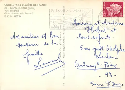 Grau-du-Roi — Vista aérea — Éditions d'art Arcueil — Verso