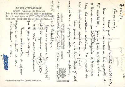Castelo de Mercuès — Lote pitoresco — Edições Modernas « Théolac » — Verso