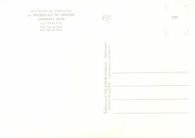 Les Tas de Pois — Camaret — Éditions d'Art Jack Louanne — Verso