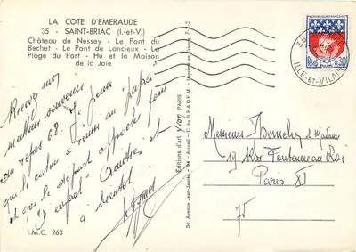 Saint-Briac-sur-Mer — Lembrete de Saint-Briac — Edições Jean-Jaurès — Verso
