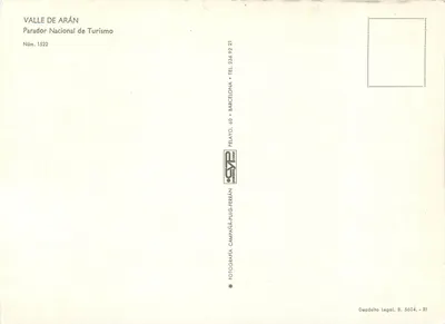Valle de Arán — Parador Nacional de Turismo — PELAYO kolor — Rewers
