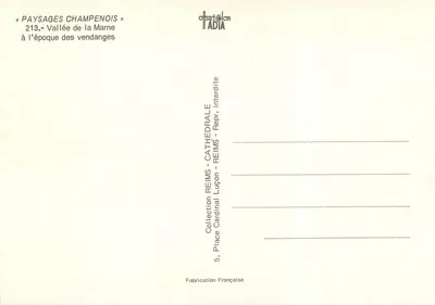 Vale da Marne — na época da colheita — Coleção Cardinal Cathédrale, Reims — Verso