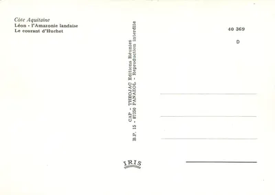 O curso de Huchet — Costa da Aquitânia — Edições IRIS — Verso