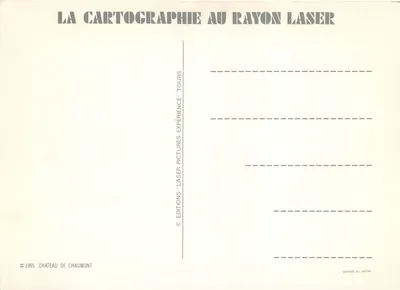 Castillo de Chaumont — Tours — Ediciones 'Laser Experience' — Reverso