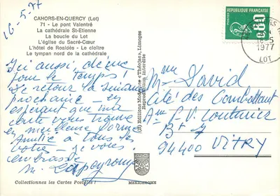 Cahors — Ciudad medieval, Tesoro del Quercy — Ediciones Modernas « Théojac » — Reverso