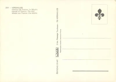 Hameau de Trianon — De Molen — Éditions d'Art — Achterkant